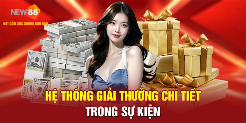 Hệ thống giải thưởng chi tiết trong sự kiện